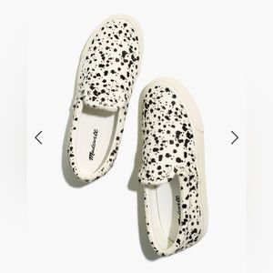 NWT! Madewell Sidewalk Paint Splatter Print Slip On Sneakers in Size 6.5